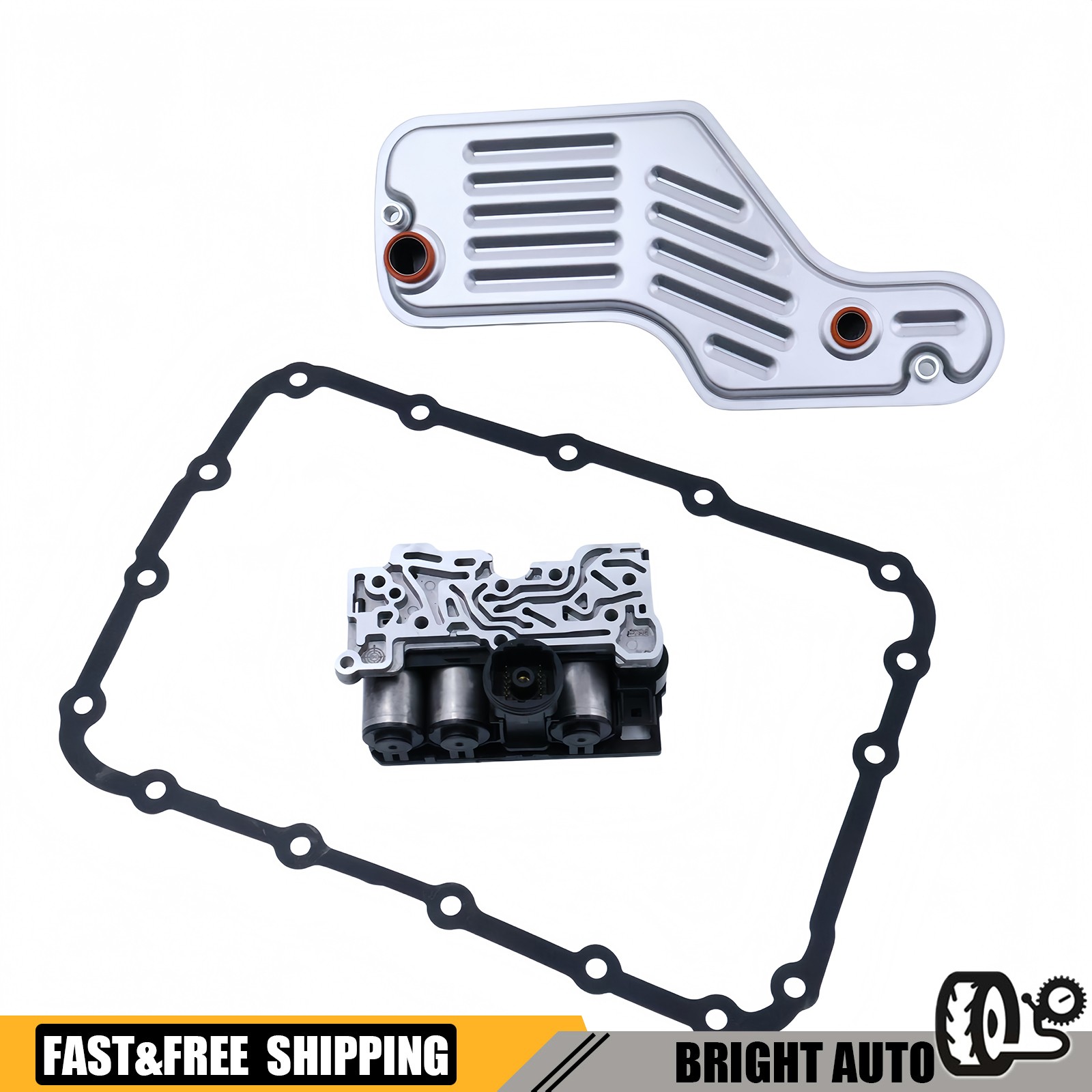 For Ford Explorer 5R55W 5R55S Transmission Shift Solenoid+Filter Kit 9L2Z7G391AA