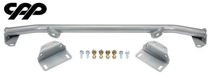 55-57 CHEVY 150 210 BELAIR BLACK TUBULAR REAR SHOCK CROSSMEMBER MOUNT