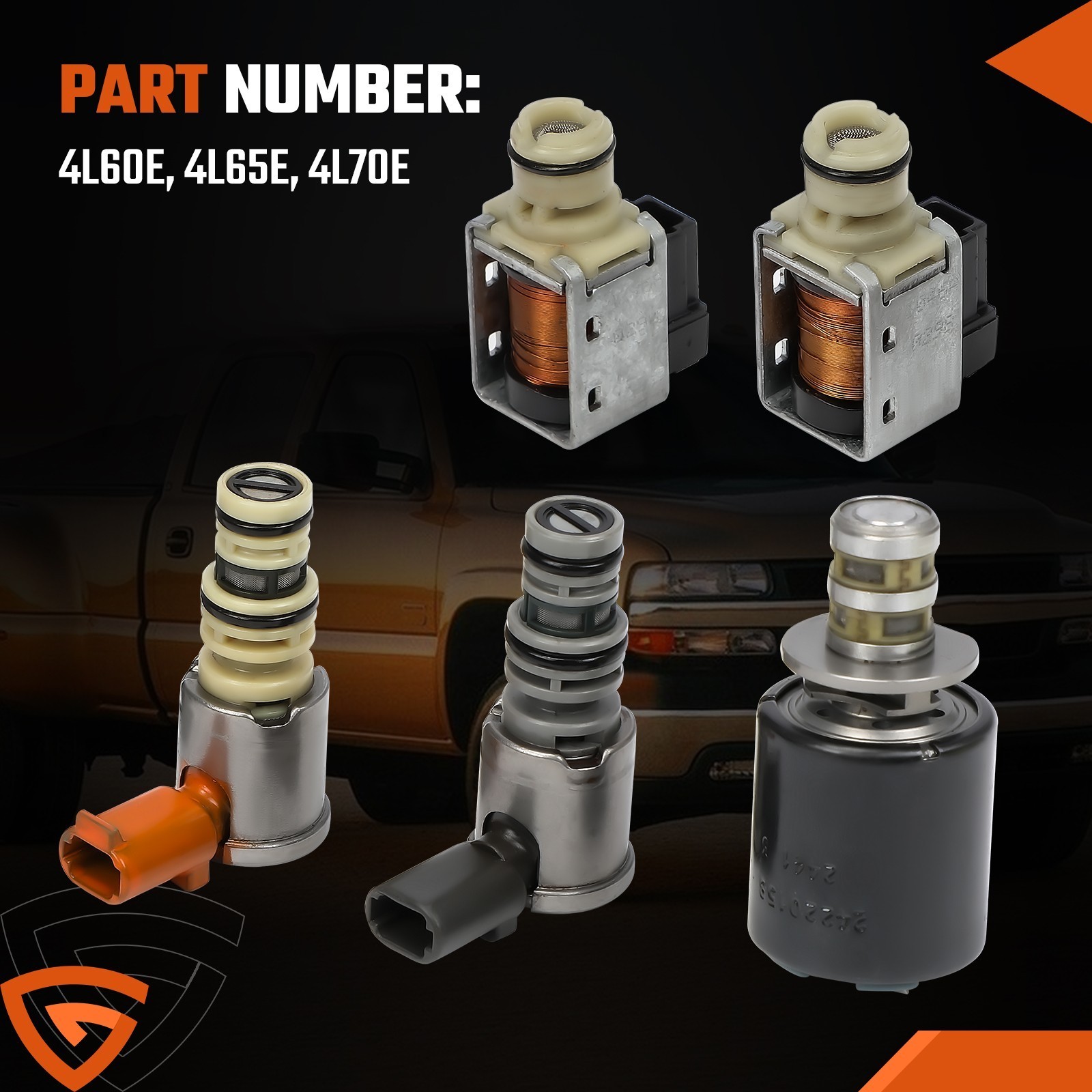4L60E 4L65E Master Solenoid Kit EPC Shift TCC for GMC Chevy Aluminum 3-2 PWM