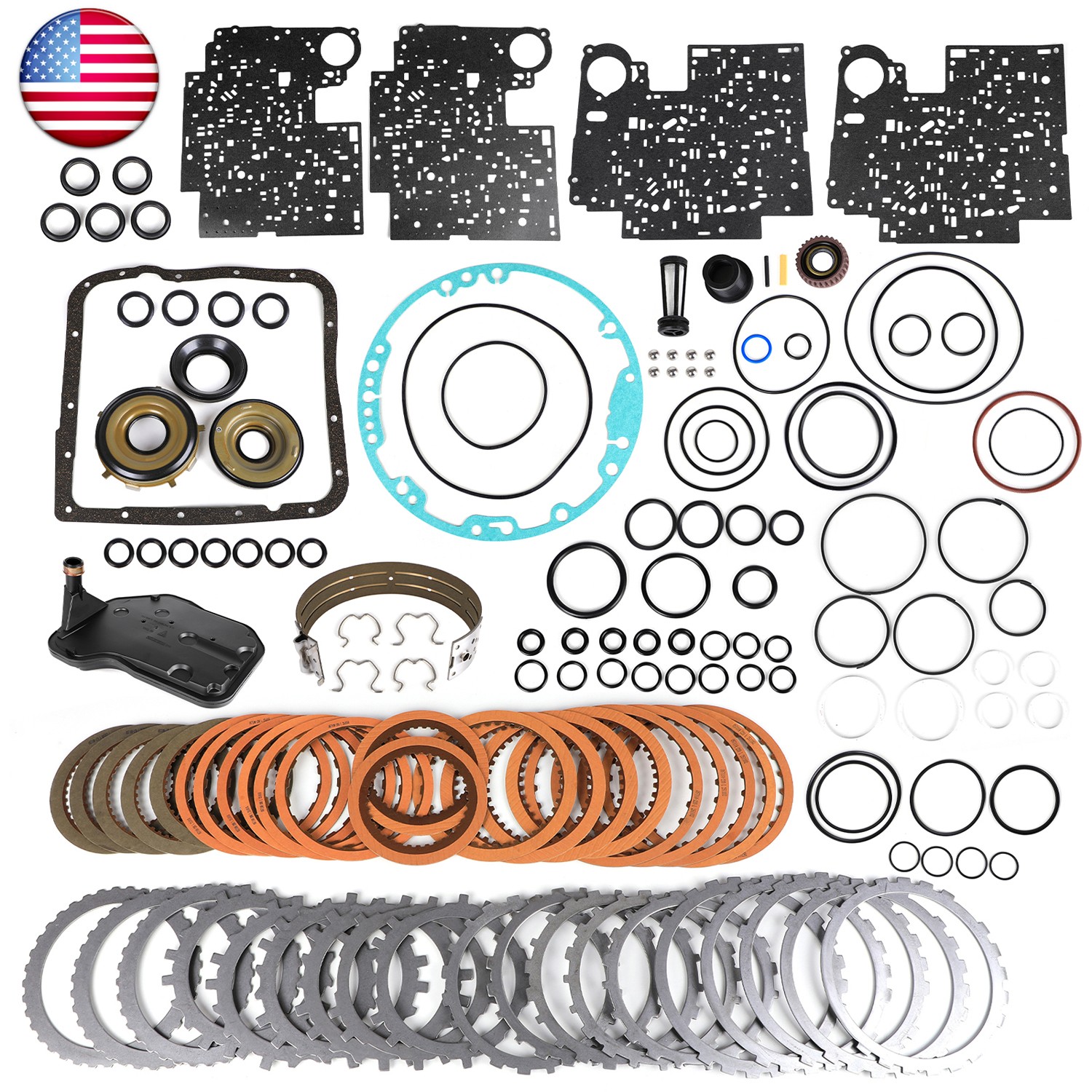 4L60E Transmission Super Master Rebuild Kit with Steels & Pistons 2004 & Up