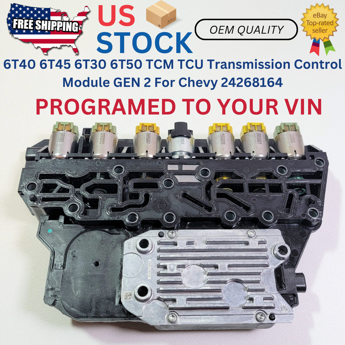 VIN-PROGRAMMED TCM TCU TEHCM 6T30 6T40 6T45 fit 2013-2015 Buick Encore 24268164