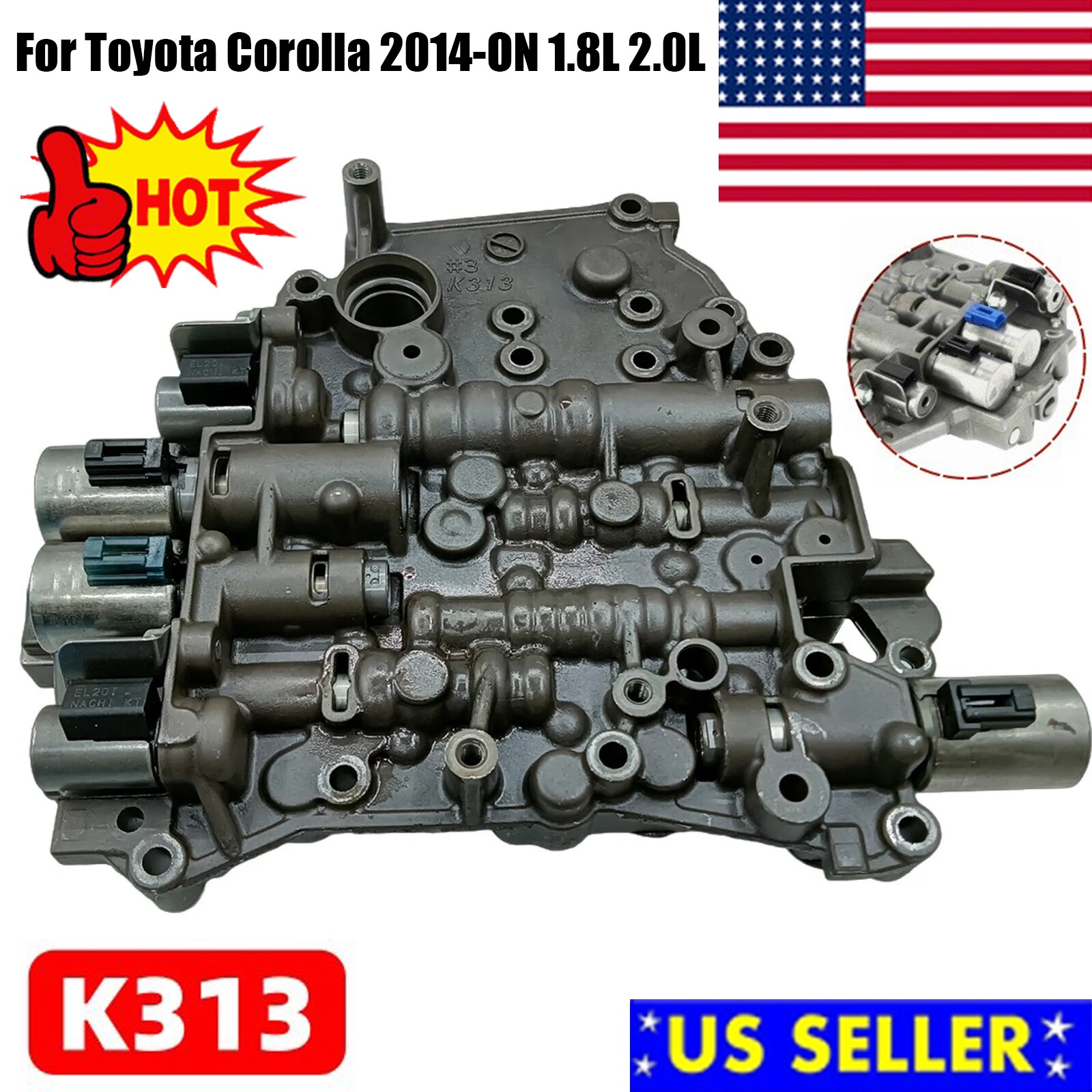 K313 CVT Automatic Transmission Valve Body for Toyota Corolla 1.6L 2.0L 2014-UP