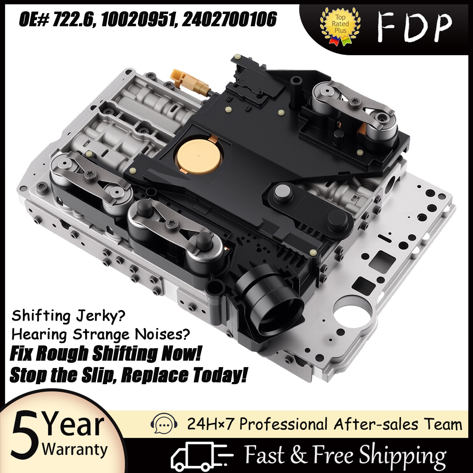 OEM 722.6 Transmission Valve Body Solenoid+Conductor Plate For Mercedes-Benz